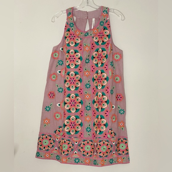 Anthropologie Embroidered & Appliqued Shift Dress - Picture 8 of 13